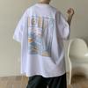 Privathinker Oversized Men's Graphic Tees Short Sleeve Fashion T-shirts Hip Hop Streetwear Drop Shoulder Male Casual Tops