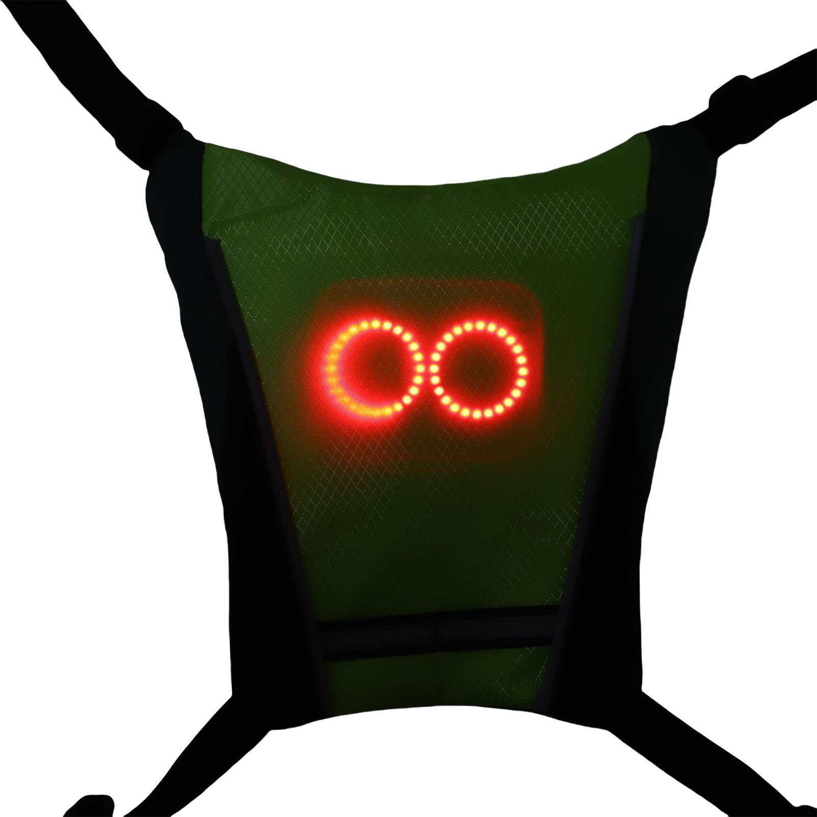 

Цветной светодиодный жилет для бега, красочная атмосфера, ритмичное мигание, съемная моющаяся световая панель для занятий спортом на открытом воздухе Yellow жёлтый