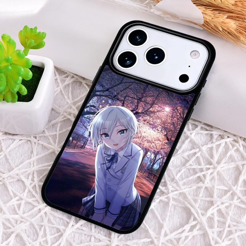 Japanese Style Anime Girl Phone Case for iPhone 17 Air 16 15 11 12 14 13 Pro Max Shockproof Cover