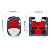 Christmas Gnome Toilet for Seat Cover Rug Set Home Bathroom Toilet Decor