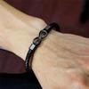 Stainless Steel NO.8 Bracelet Bangles Braided Bracelets Fashion Men Bracelet  Male Female