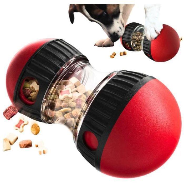 Jouet interactif pour Chien Distributeur de croquettes,Balle Interactive Chien,Jouet Intelligent,Jouet Chien Indestructible,Jou YYV