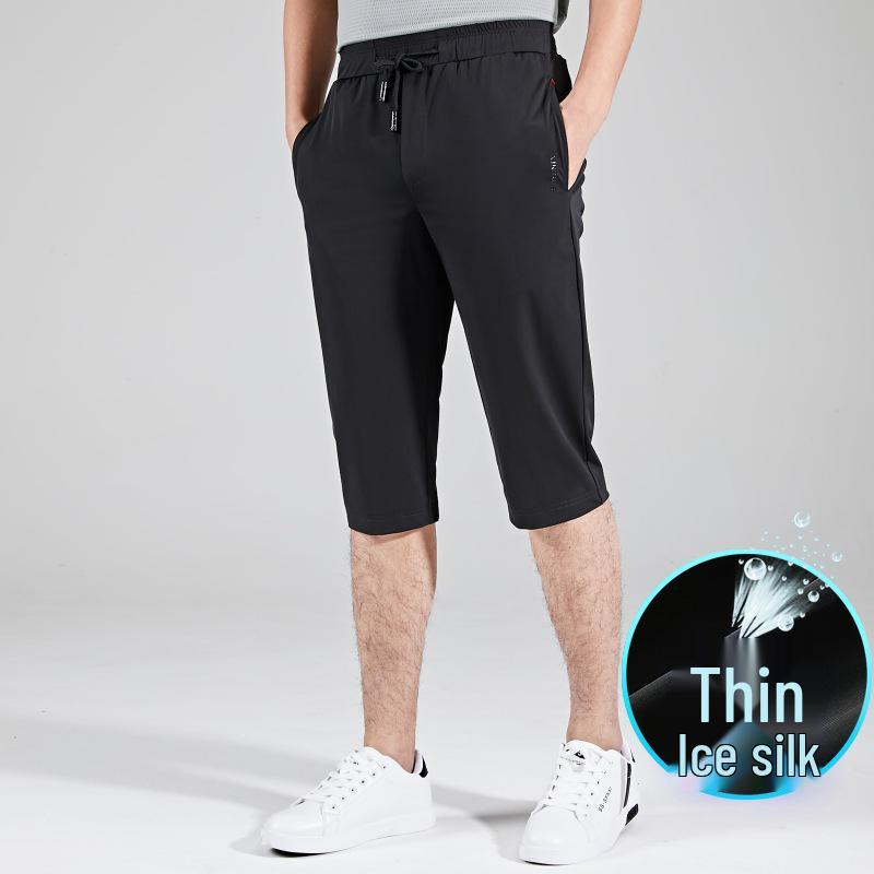 

Men s Summer Quick-Dry Loose Fit 7-Point Sports Pants 3XL 180-200 jin