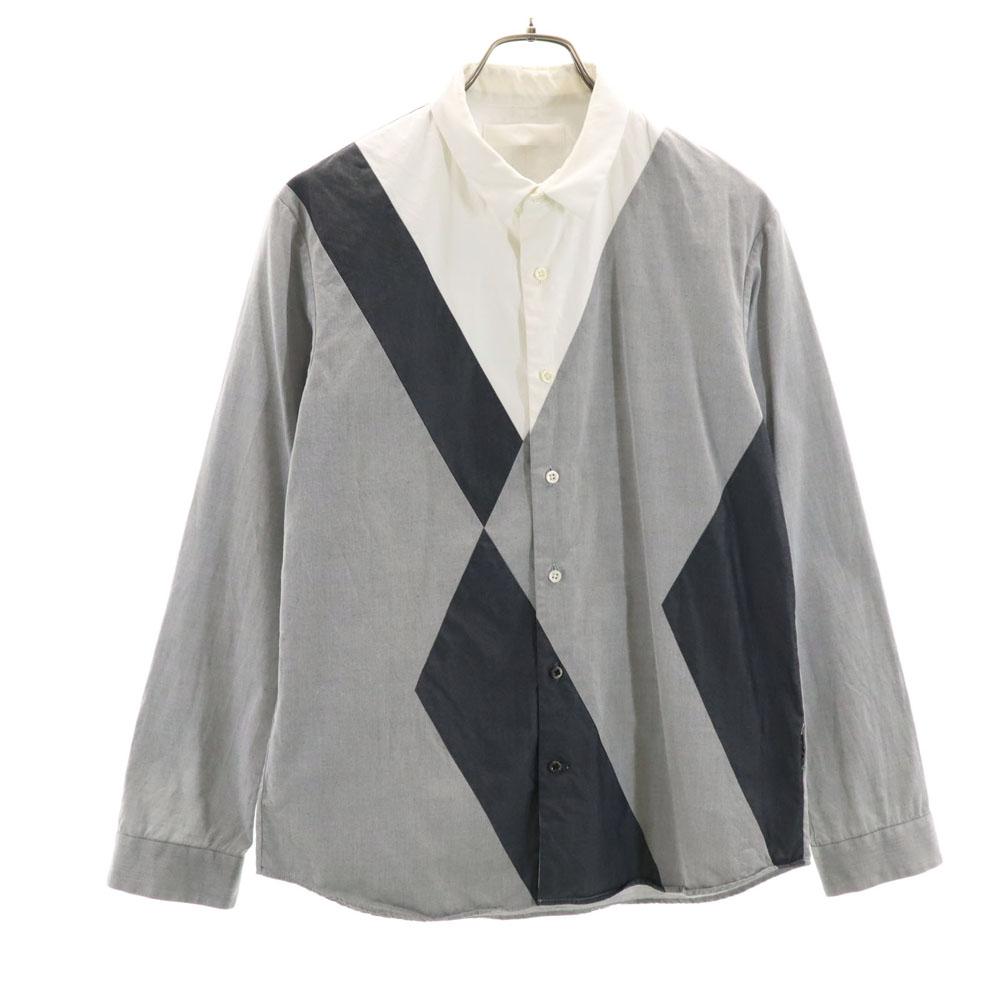 ETHOSENS Made In Japan Long Sleeve Shirt 1 Gray Men's Used