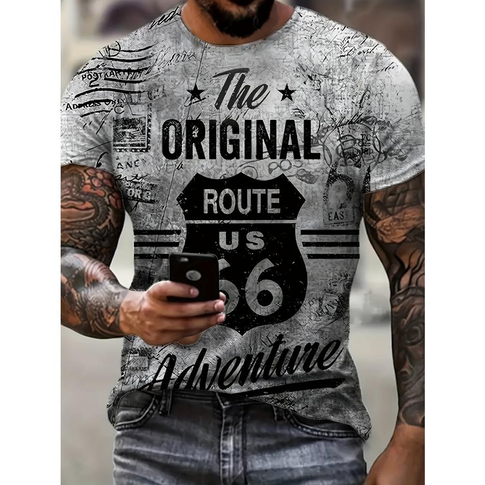

Men s Vintage Badge Graphic Print T-Shirt XXL