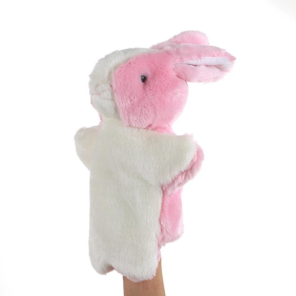 Stuffed Animal Bunny Hand Puppet Plush Rabbit  Learning Toys   Children