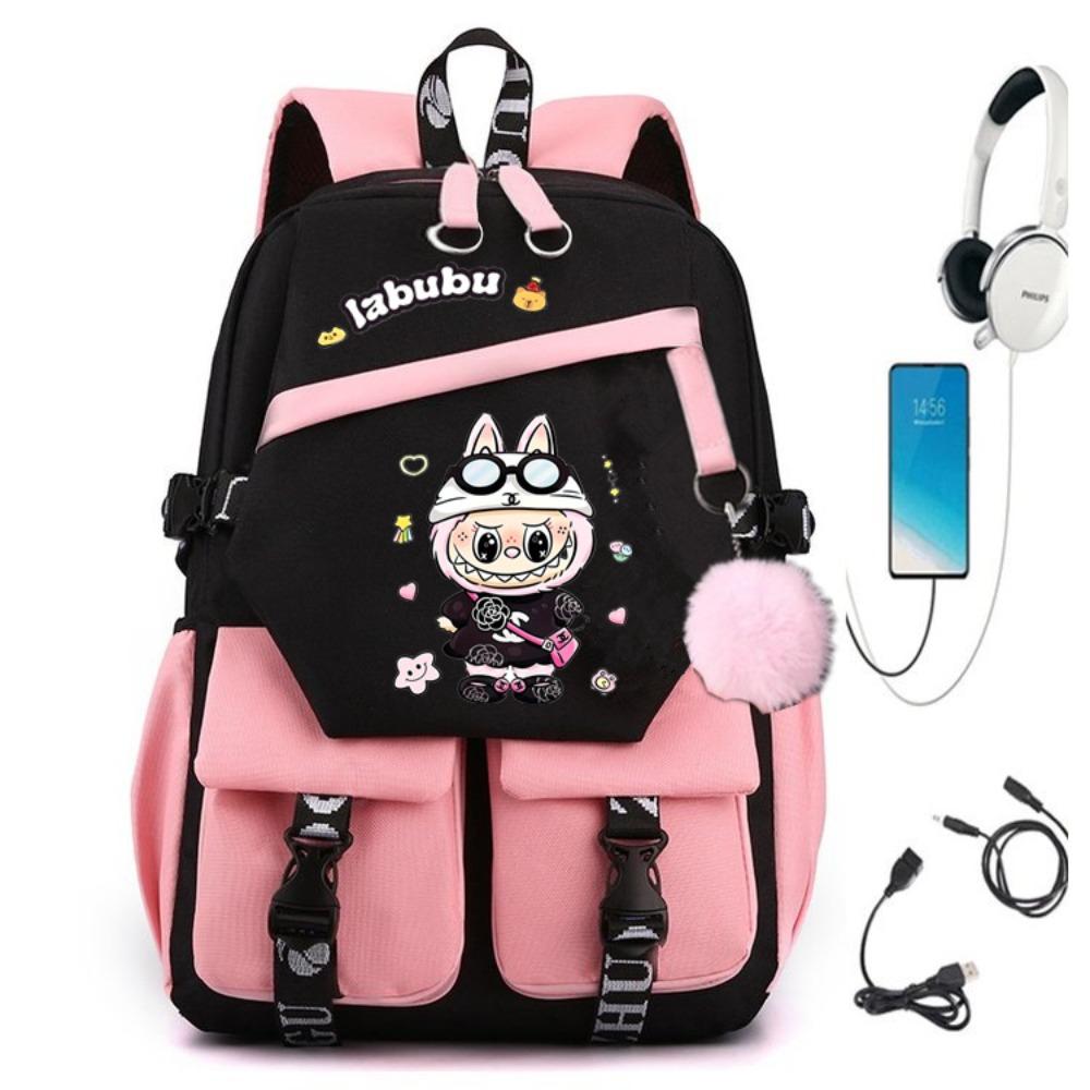 Teen Student Schoolbag Cartoon Backpack Leisure Travel Computer Bag