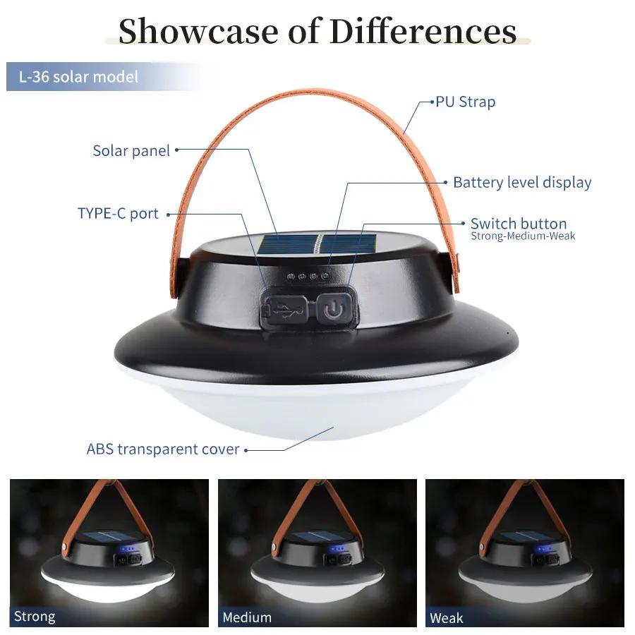 LED Camping Light USB Rechargeable Portable Tent Lantern Outdoor Camping BBQ Tents Hanging Lantern Work Maintenance LED Lighting