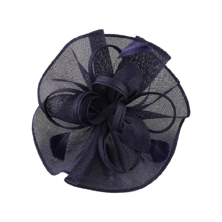 Exaggerated Flower Fascinator Hat Mesh Flower Bowler Hat Evening Dress HeadpieceFemale Flower Fascinator Hat