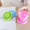 High Quality Silicone Folding Cup Candy Color Water Drink Coffee Cup Outdoor Travel Camping Portable Telescopic Mug Drinkware