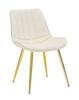 Chair Paris Beige Gold Set 2 Pcs 51X59X79 Cm