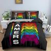 Gamepad Polyester Duvet Cover Set Colourful Button King Play Gamer Bedding Set Kid Teen Man Video Game For Child Game Room Decor