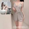 Pajamas summer Korean version simple casual cute suspender two-piece set casual comfortable shorts sexy
