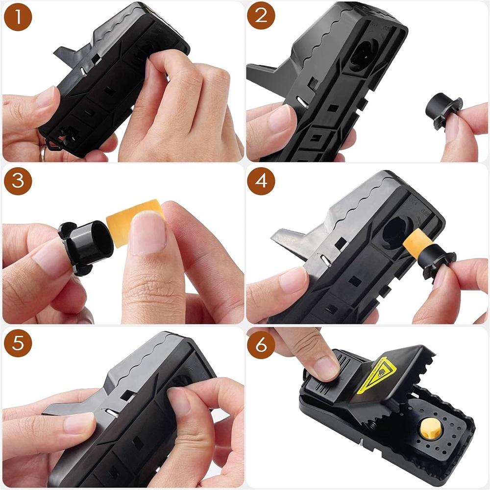 Rat Trap, Impact Traps, Pack Of 6 Mouse Traps, Test Winner, Reusable Mouse Traps, Plastic, Rat Traps, Mouse Traps For Home And Outdoors, Mouse Trap