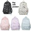 2023 New Cute Graffiti Backpack For Girls High Capacity Nylon Material