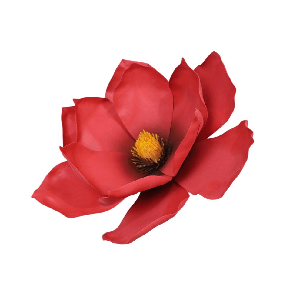 

Large Flower Simulated Magnolia Flower 45CM Size PE Material Foam Magnolia Artificial Flower EVA Material Giant Lotus Flower красный