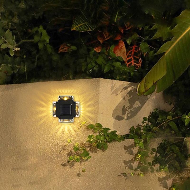 Led Solar Wall Lamp Waterproof Solar Light Up And Down Luminous Lighting For Outdoor Garden Fence Stairs Decoration Solar Lamp
