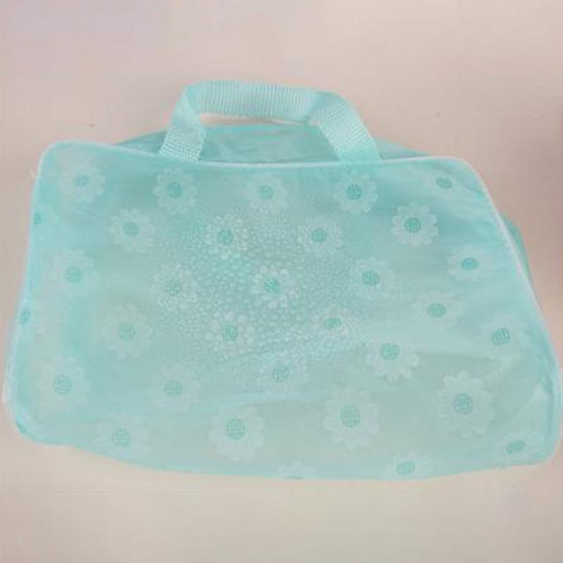 Large Capacity Floral Waterproof Makeup Bag Toiletries And Shower Supplies Storage Bag