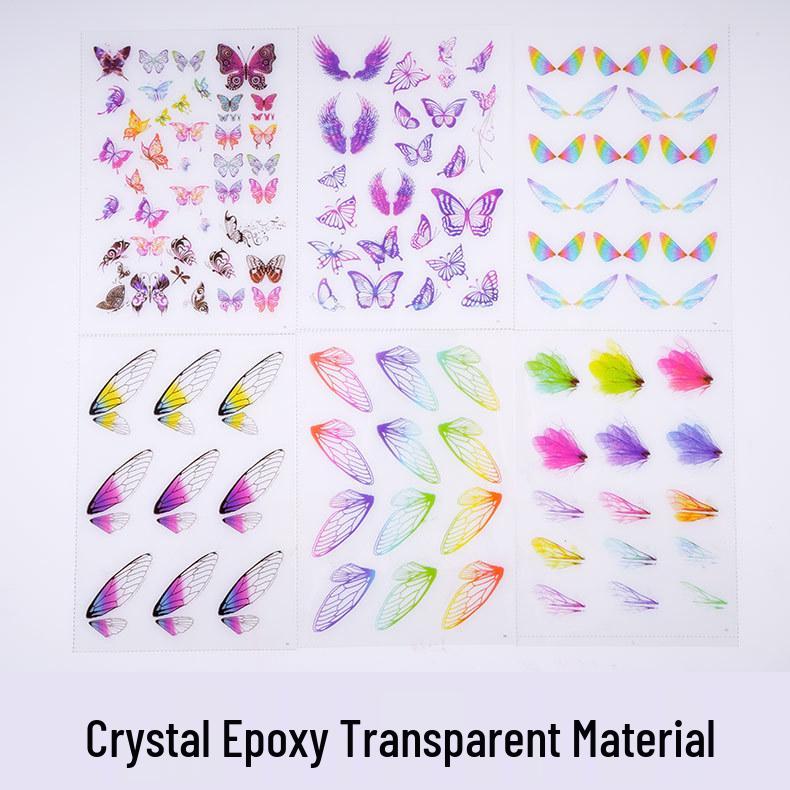 Poppy DIY Transparent Crystal Resin for Handmade Butterfly Wings Transparent Material - Wing 4