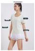Women's Ice Silk Slim-Fit Quick-Dry Yoga & Running T-Shirt - Short Sleeve, Round Neck, Summer Activewear