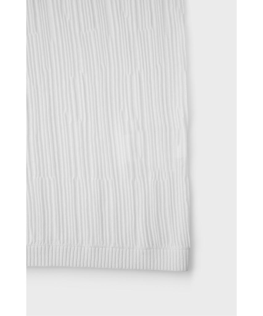 IRO Pleats Pleated Short Sleeve Round Sweater Iqwam26705Whx