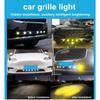 Zestaw oświetlenia kratki LED 2 szt. do samochodów ciężarowych SUV Off Road Uniwersalne światła do jazdy LED Bursztynowy biały zewnętrzny zestaw oświetlenia kratki samochodu