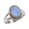Natural Australian Opal Gemstone 925 Solid Sterling Silver Ring Size 5.5 z4S36