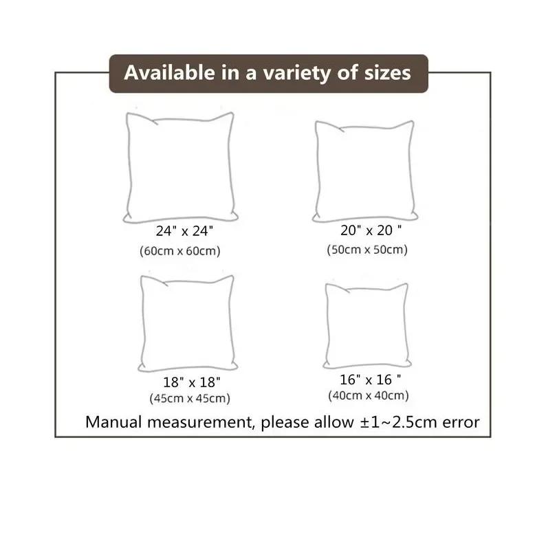 Christmas-Themed Decorative Pillow Covers With Charms Pattern Cushion Cover Suitable For Sofa Bedroom Car Pillow Cover