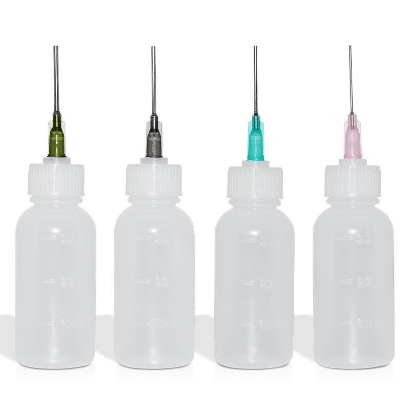 Needle Tip Dispensing Bottle, 30ml: Ideal for Alcohol, PCB Cleaner, Flux, Paint, Epoxy Resin, and Small Oil Applications.