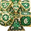 Dnd Metal Dice Set Dungeon And Dragon Rpg Dice Polyhedral D&D Dice For Rpg D+D Rolling Game Dice D And D Dice D20 D12 D10 D8 D6