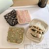 Vintage Floral Embroidery Jewelry Storage Bag Zipper Napkin Sanitary Bag Organizer Pouch Mini Travel Jewellery Case for Women