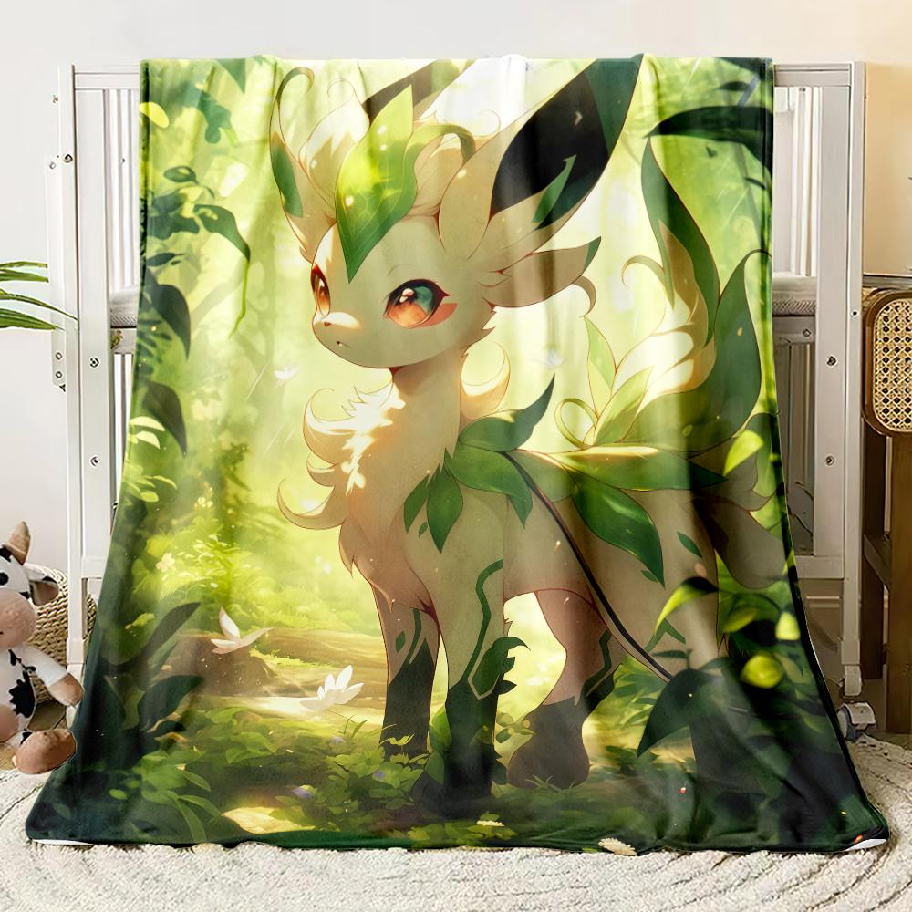 Pok É Mon Motiv Bedruckte Flanelldecke für Schlafzimmer, Wohnzimmer, Sofadecken, Büros, Mittagspausen, Picknicks,