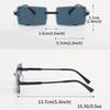 1/6pcs Rectangle Fashion Sunglasses Women Men Cute Candy Color Shades For Vacation Beach Party