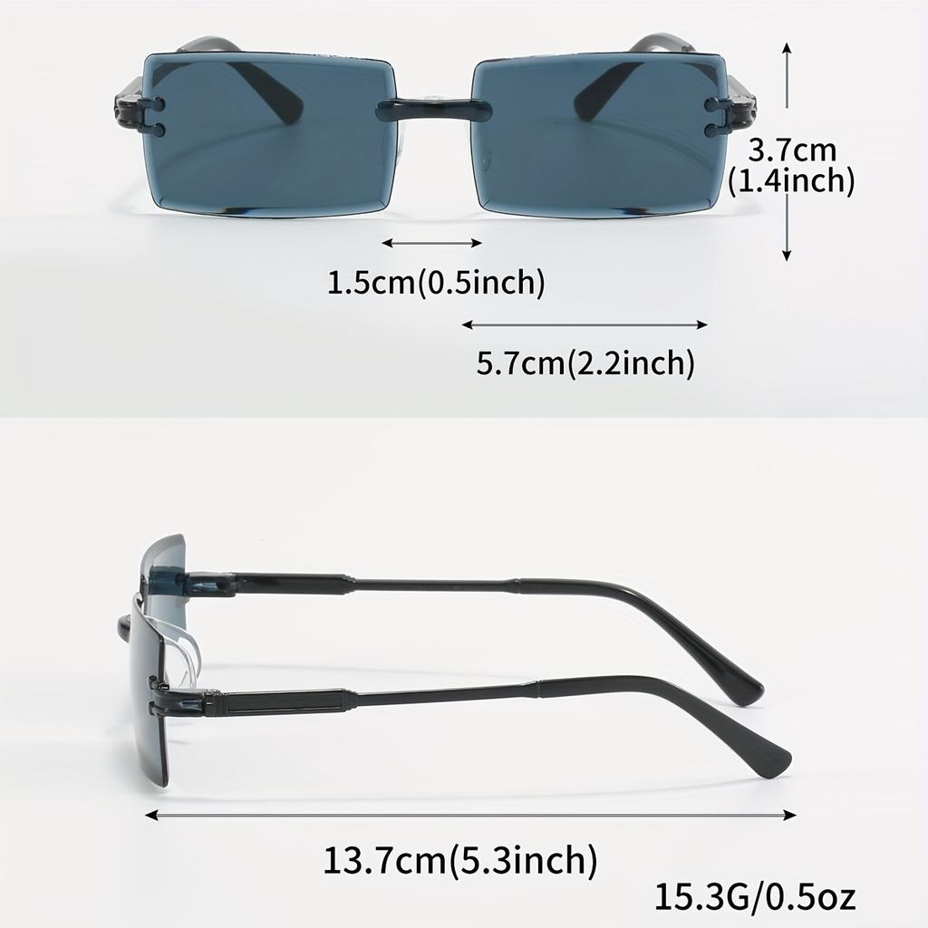 1/6pcs Rectangle Fashion Sunglasses Women Men Cute Candy Color Shades For Vacation Beach Party