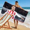 Said El Mala Print Beach Towel, Large Soft Quick Dry Towel for Beach Camping Swimming