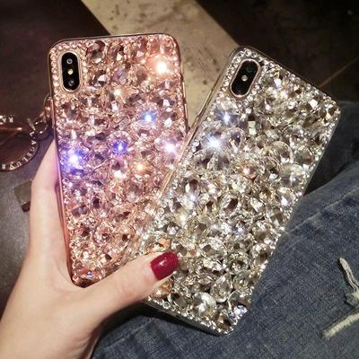 Funda de diamante de cristal de moda para Iphone 15 14 13 12 11 Pro XS Max XR X 8 7 Plus / Samsung S23 S22 Z fold 4 S21 S20 A12 A53 A32 A52 A13 A14 A24 A34 A54