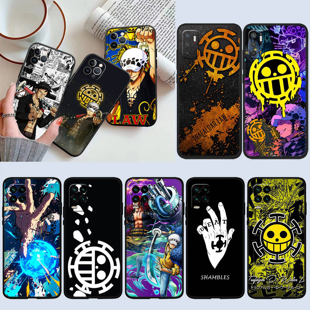 One Piece Law Phone Case for Samsung S20 S21 S21S S22 S23 S24 FE Ultra Plus Lite F06 F16 M06 M16 M56 A07 A17 A36 A37 A55 A57