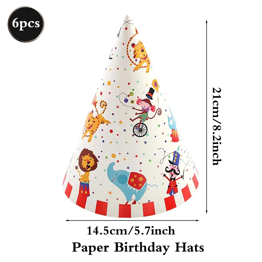 Circus Theme Party Supplies Carnival Animal Paper Plates Cups Tablecloth Balloons Clown Kids Birthday Decor Baby Shower Favors