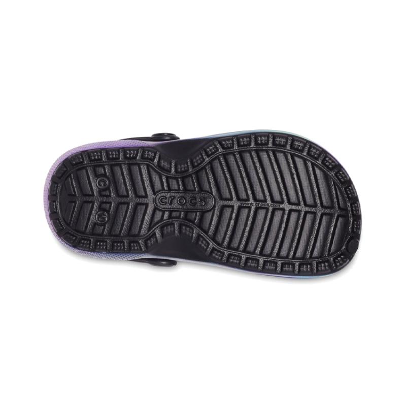 Crocs Classic Lined Out of the World Comfortable Casual Wooden Sole Children's Sandals Blue Green Purple Children's Model