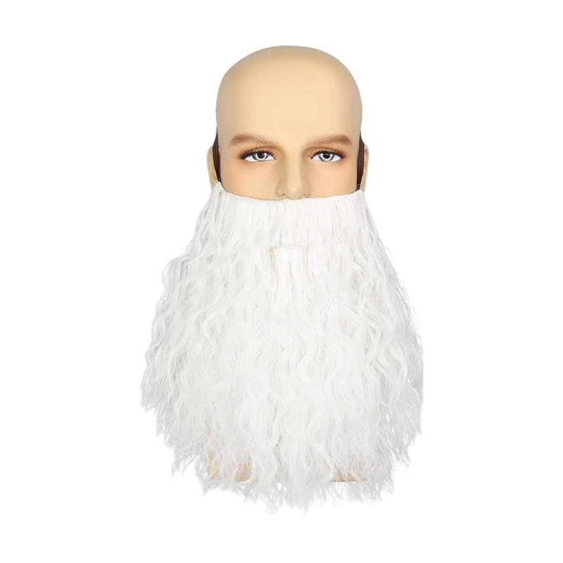 Halloween Party Fake Beard,Funny Fake Mustache Beard for Cosplay Supplies,Costume Party Realistic False Facials Hair