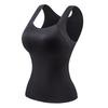 Autumn and Winter Seamless Emollient Nude Skin Bottom Clothing Warm Vest Women's Fixed Cup Skin Clothing Bottom Autumn Clothing Warm Vest