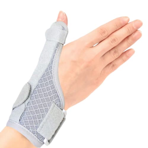 

Wrist and Thumb Support, Thumb Base Support, Mesh Material, Breathable, Fixed Metal Plate + Flexible Metal Plate, One Size Fits All, Ambidextrous, 1 P