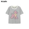 M.Latin Girls' 2026 Summer Lamb Appliqué Short Sleeve T-Shirt