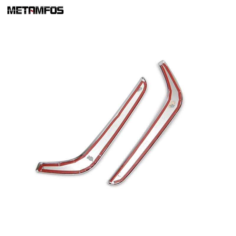 Front Fog Light Lamp Eyelid Eyebrow For Honda CR-V CRV 2017 2018  Chrome Foglight Strip Exterior Accessories Car Styling