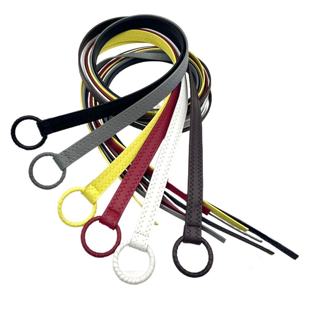 Casual Thin Waist Strap Vintage Trouser Dress Belts Fashion Leather Belt  Women