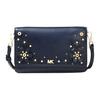Floral Print Flap Solid Color Letter Logo Leather Crossbody Bag Women Bags Blue 32T8GF5C3Y-ADMIRAL
