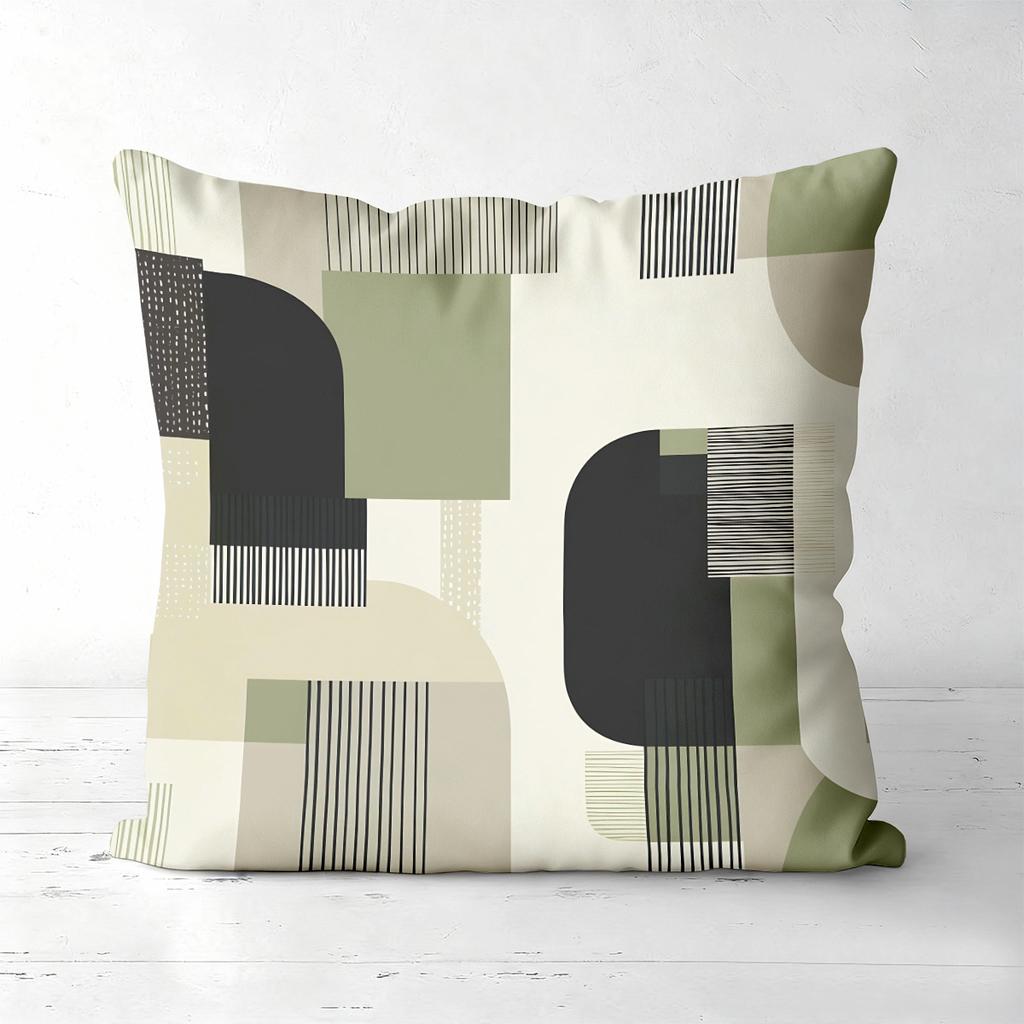 Modern Geometric Patterned Throw Pillow Cushions Polyester Pillowcase, Sofa Decorative Cushion Cov Headboard Pillow