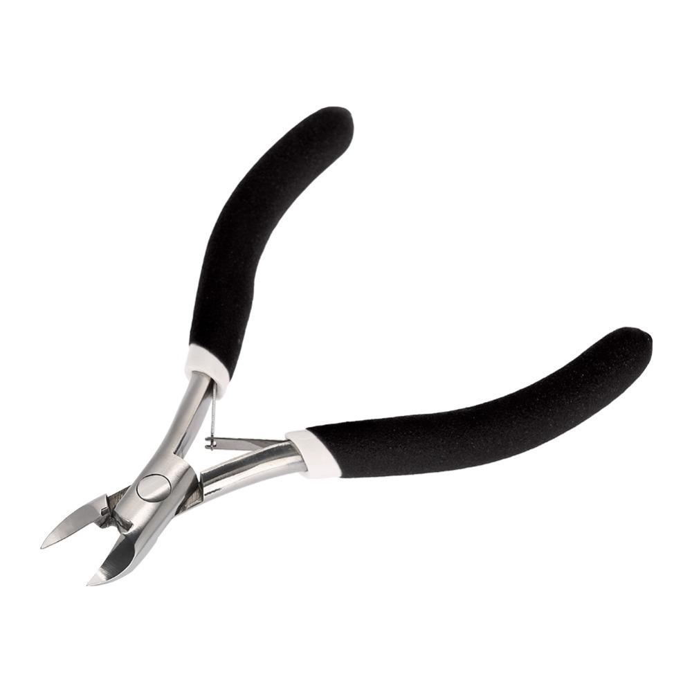 Double Spring Cuticle Nipper Stainless Steel Dead Skin Scissor Paronychia Maintenance чёрный
