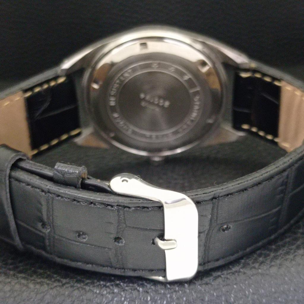 HAND-WINDING VINTAGE HMT JANATA INDIAN MENS BLACK COLOR DIAL WATCH a700100-5 R201-a700100