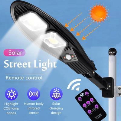 LED-Solar-Außenleuchte, solarbetrieben, Sonnenlicht, wasserdicht, IP65, Straßenlaterne, Garten-Wandleuchte mit Fernbedienung, Gartendekoration